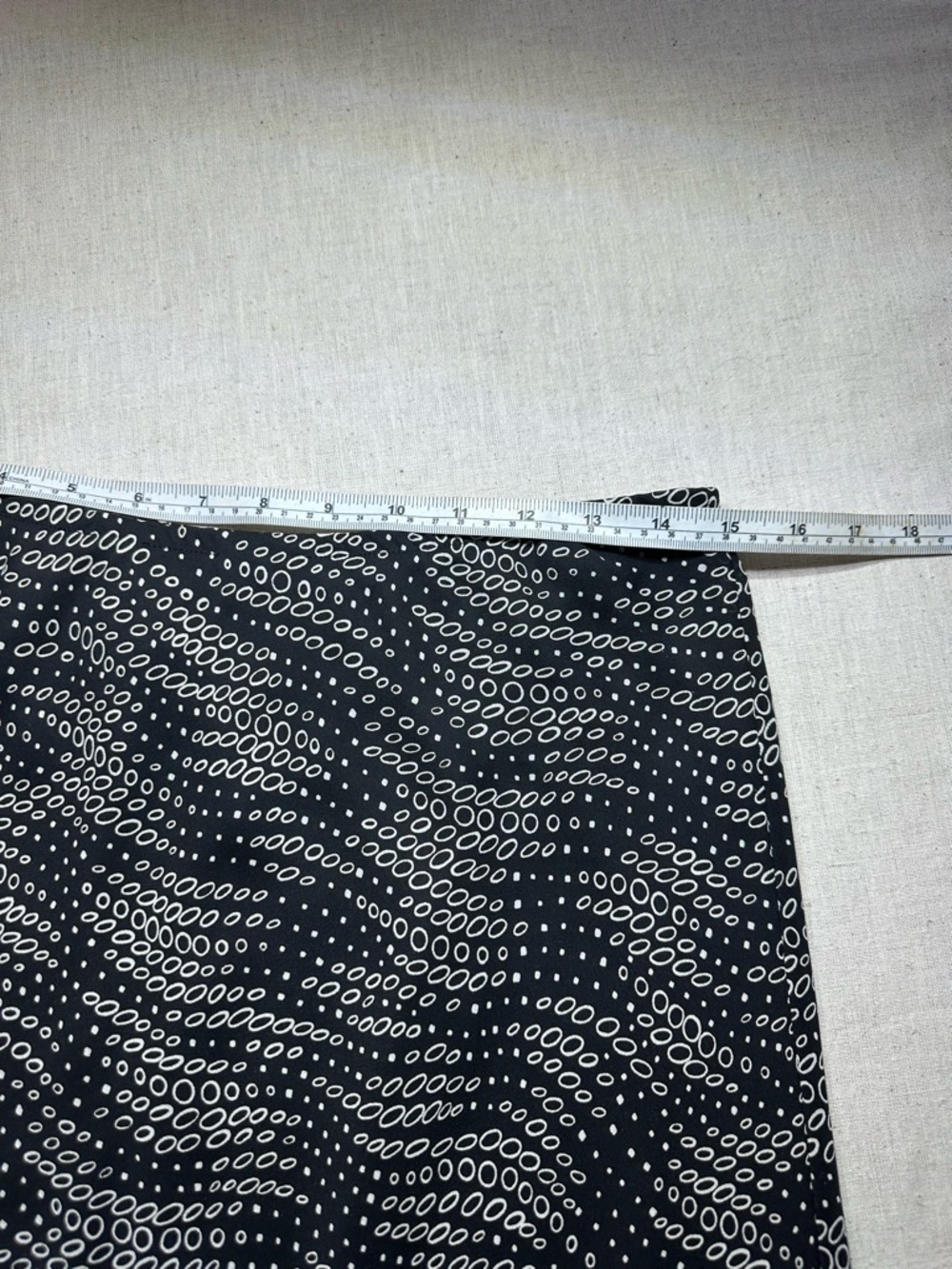 90s Y2K Requirements Black & White Wave-Dot A-Line Skirt #classic #chic - Picture 3 of 6